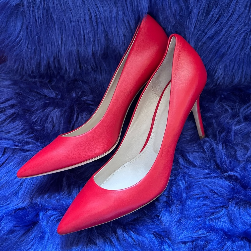 New! THEORY Demeura Nappa Leather Stiletto Pumps Heels - Picture 2 of 10